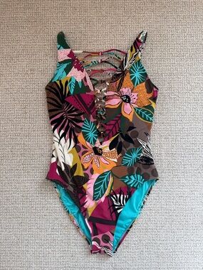 Bleu Rod BeattieTropical Floral One-Piece Swimsuit - Multicolor